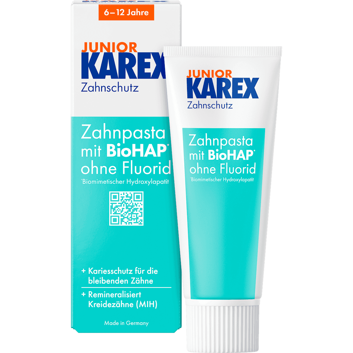KAREX Dentifrice Enfant Junior, dès 6 ans sans fluor, 65 ml — منتج ألماني أصلي في المغرب