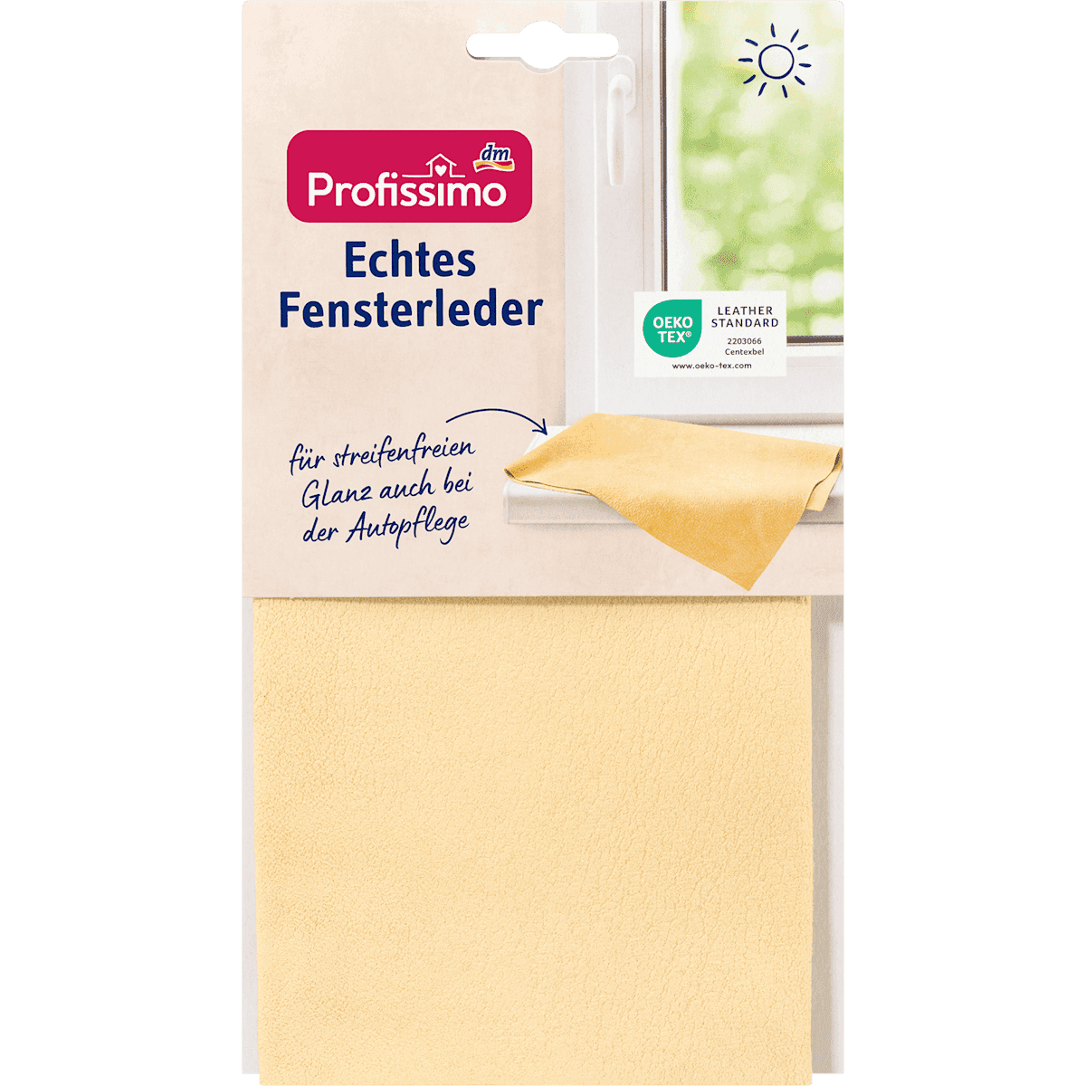 Profissimo Peau de chamois véritable pour vitres, 1 pièce (Profissimo Reinigungstuch Echtes Fensterleder, 1 St) — produit allemand authentique au Maroc