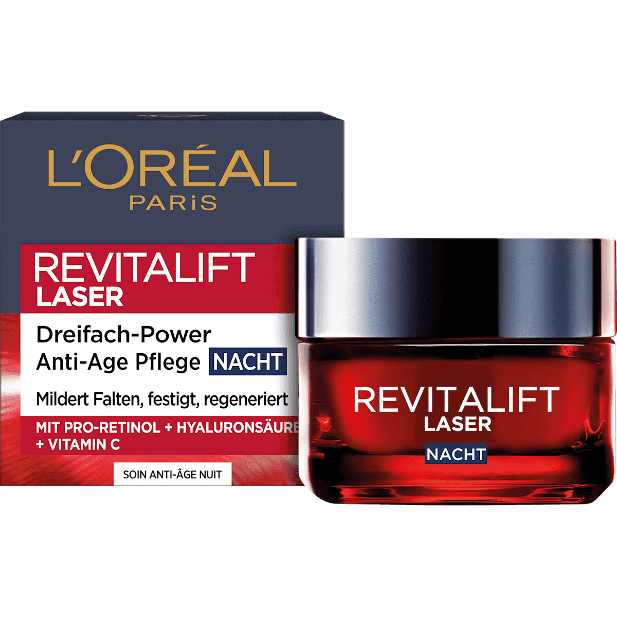 L'ORÉAL PARiS REVITALIFT crème de nuit Anti Age Revitalift Laser X3, 50 ml — منتج ألماني أصلي في المغرب