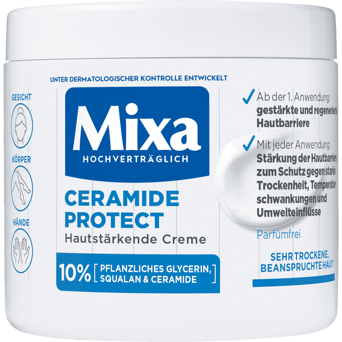 Mixa Cream moisturising Céramide Protect, 400 ml — authentic German product in Morocco