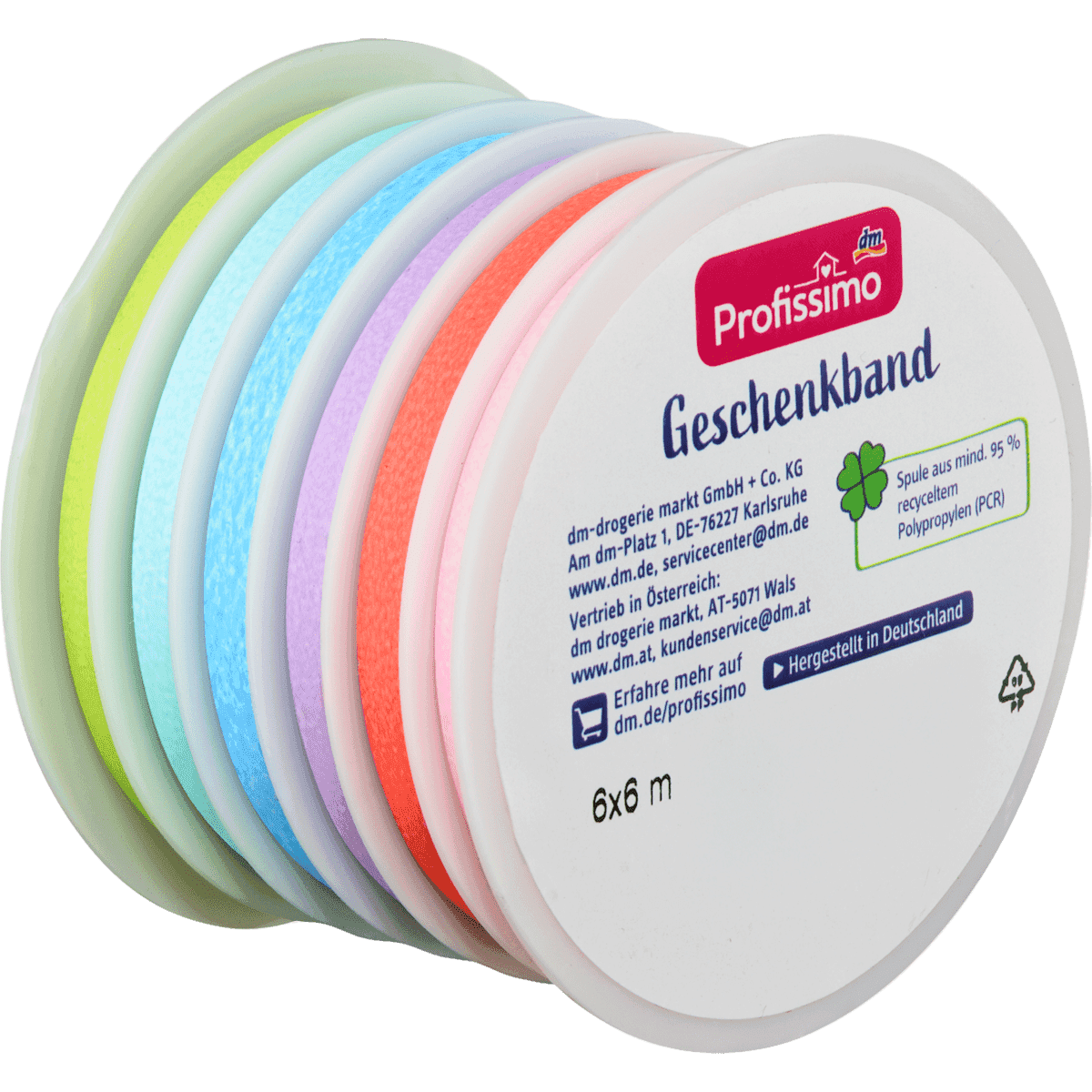 Profissimo Bolduc Set 6 couleurs, 36 m (Profissimo Ringelband Set 6 Farben, 36 m) — منتج ألماني أصلي في المغرب