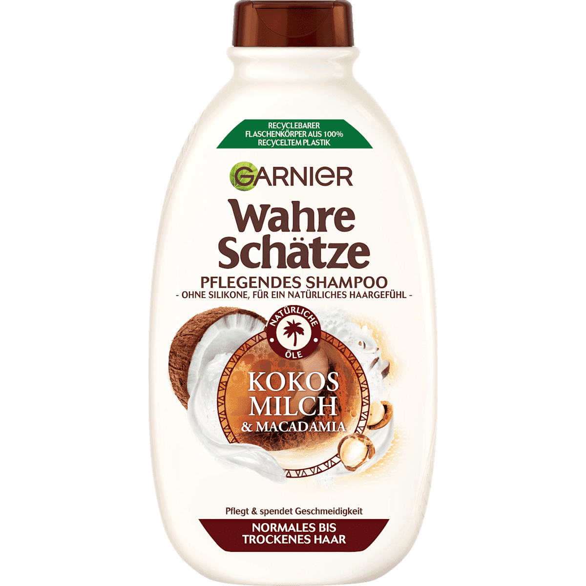 Wahre Schätze Shampooing lait de coco & Macadamia, 400 ml — produit allemand authentique au Maroc