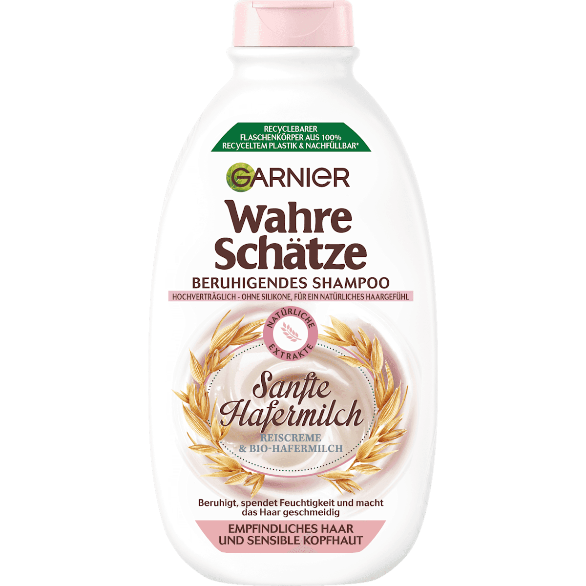 Wahre Schätze Shampoo Sanfte Hafermilch, empfindliches hair, 400 ml — authentic German product in Morocco