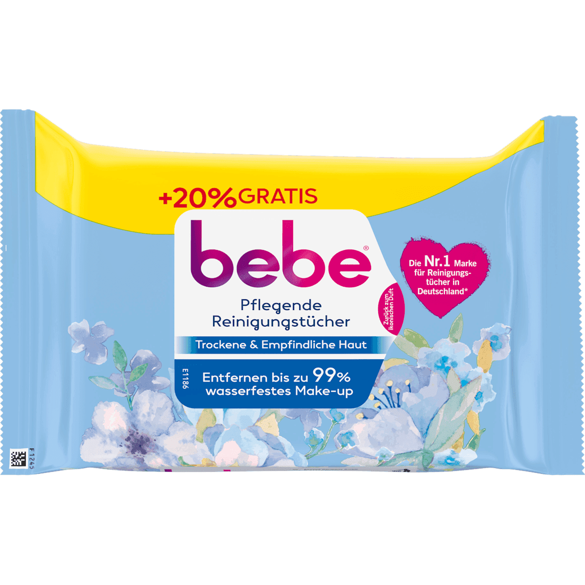 bebe nourishing cleansing wipes with Vitamin E and Glycerin, 30 pcs (bebe Pflegende Reinigungstücher mit Vitamin E und Glycerin, 30 St) — authentic German product in Morocco