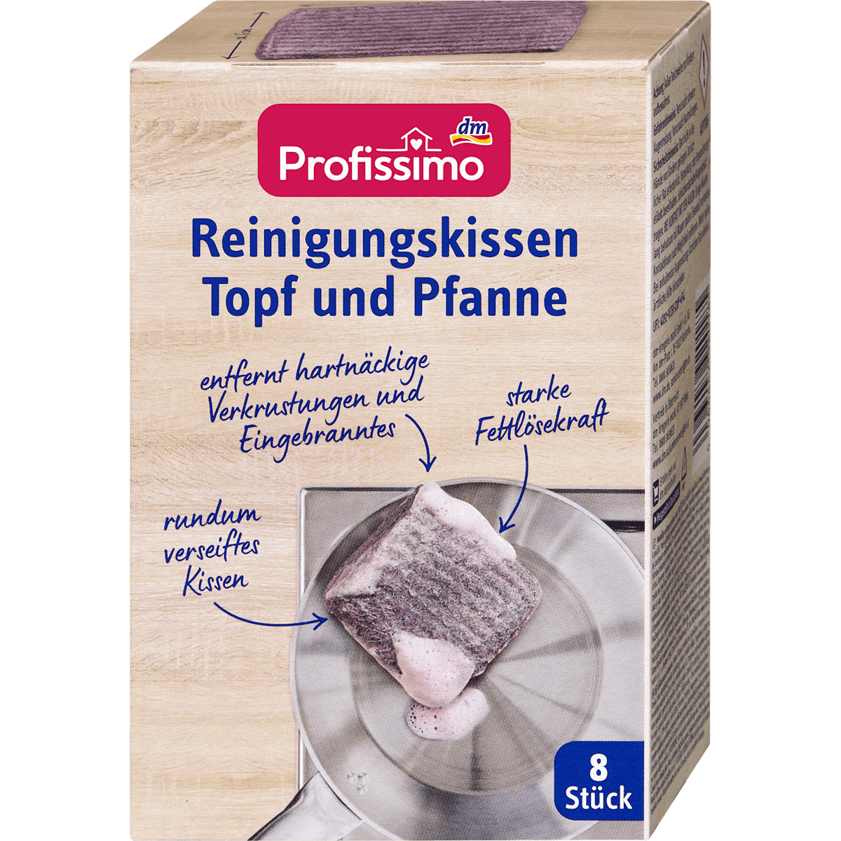 Profissimo Reinigungskissen Topf and Pfanne, 8 pcs (Profissimo Reinigungskissen Topf und Pfanne, 8 St) — authentic German product in Morocco
