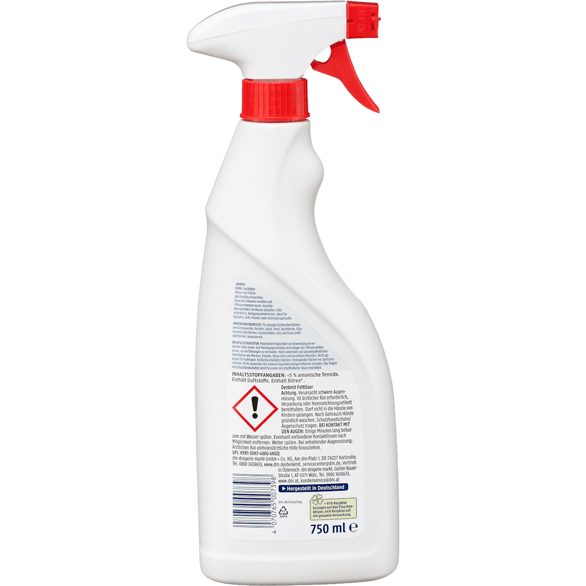 Denkmit Dégraissant formule puissante, 750 ml (Denkmit Fettlöser Power-Formel, 750 ml) — منتج ألماني أصلي في المغرب