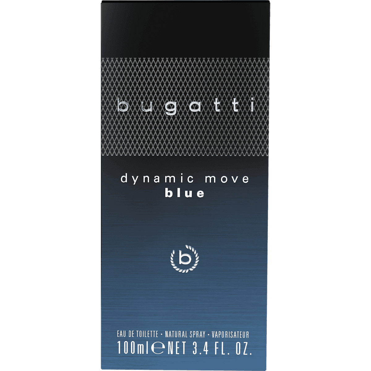 bugatti Dynamic Move Blue water toilet, 100 ml (bugatti Dynamic Move Blue Eau de Toilette, 100 ml) — authentic German product in Morocco