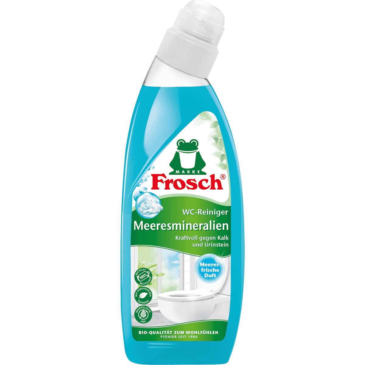 Frosch Nettoyant WC minéraux marins, 750 ml (Frosch WC-Reiniger Meeresmineralien, 750 ml) — produit allemand authentique au Maroc