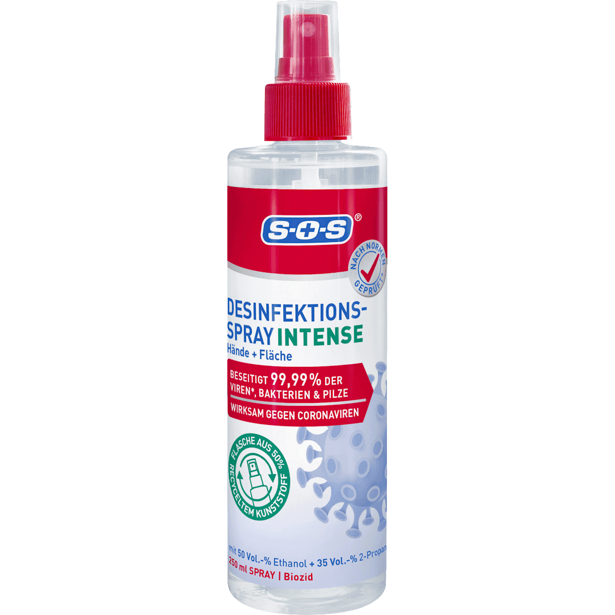 SOS Spray désinfectant Intense mains & surfaces, 250 ml — produit allemand authentique au Maroc