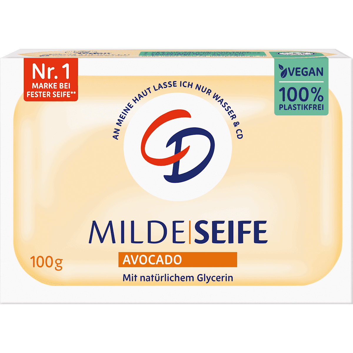 CD mildes Soap solid with Avocado, 100 g — authentic German product in Morocco