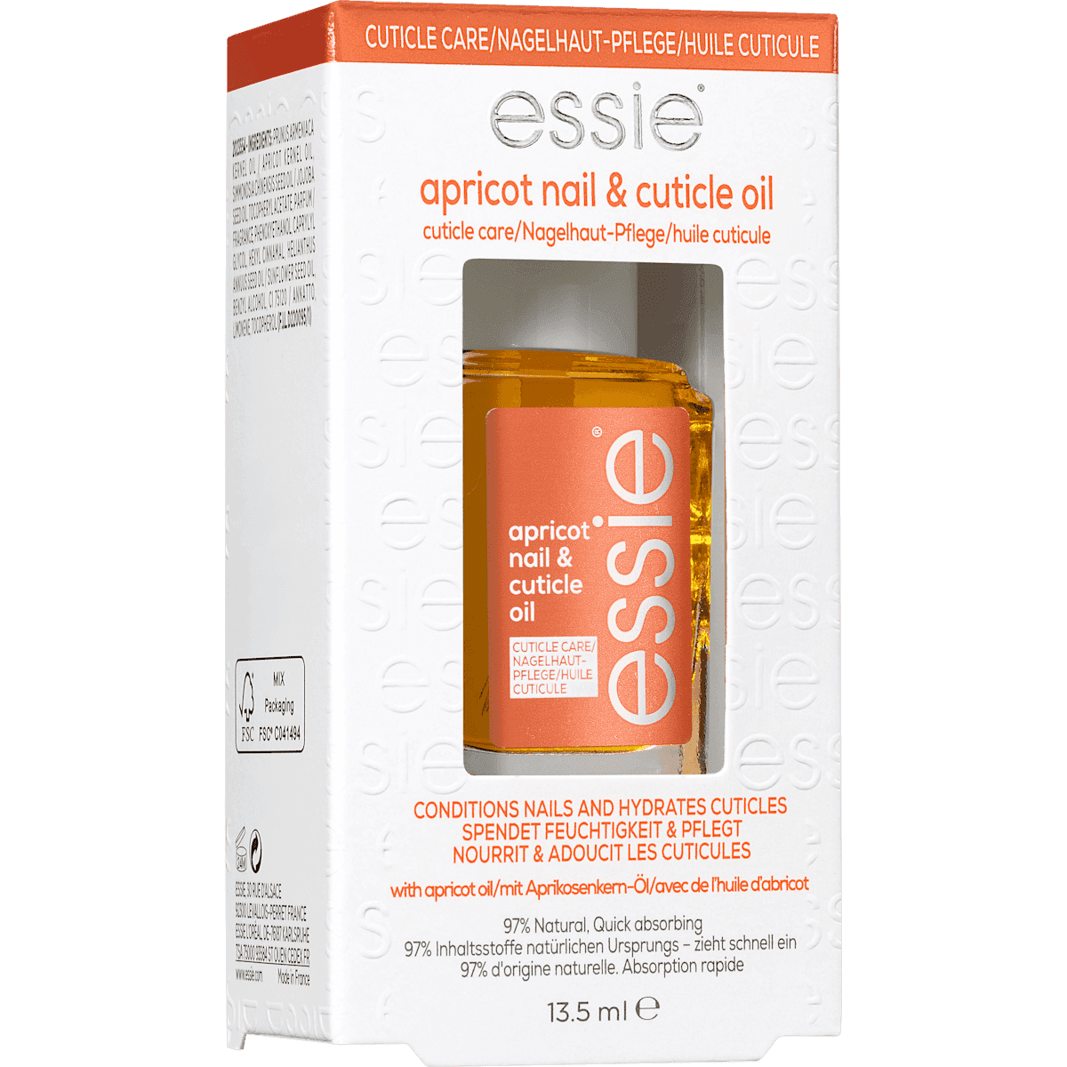 essie Huile à ongles abricot Oil, 13,5 ml — produit allemand authentique au Maroc