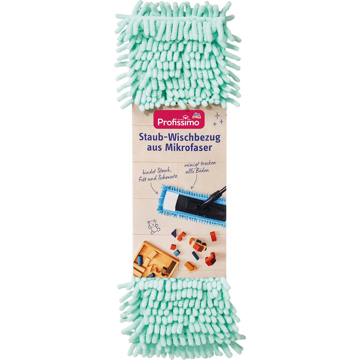 Profissimo Housse poussi brushère in microfibre, 1 pc (Profissimo Staubwischbezug aus Mikrofaser, 1 St) — authentic German product in Morocco