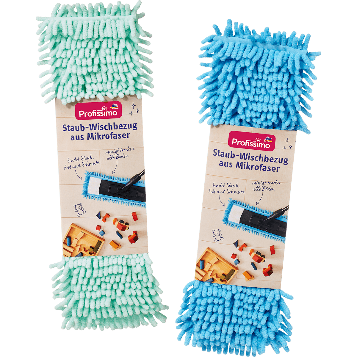 Profissimo Housse poussi brushère in microfibre, 1 pc (Profissimo Staubwischbezug aus Mikrofaser, 1 St) — authentic German product in Morocco