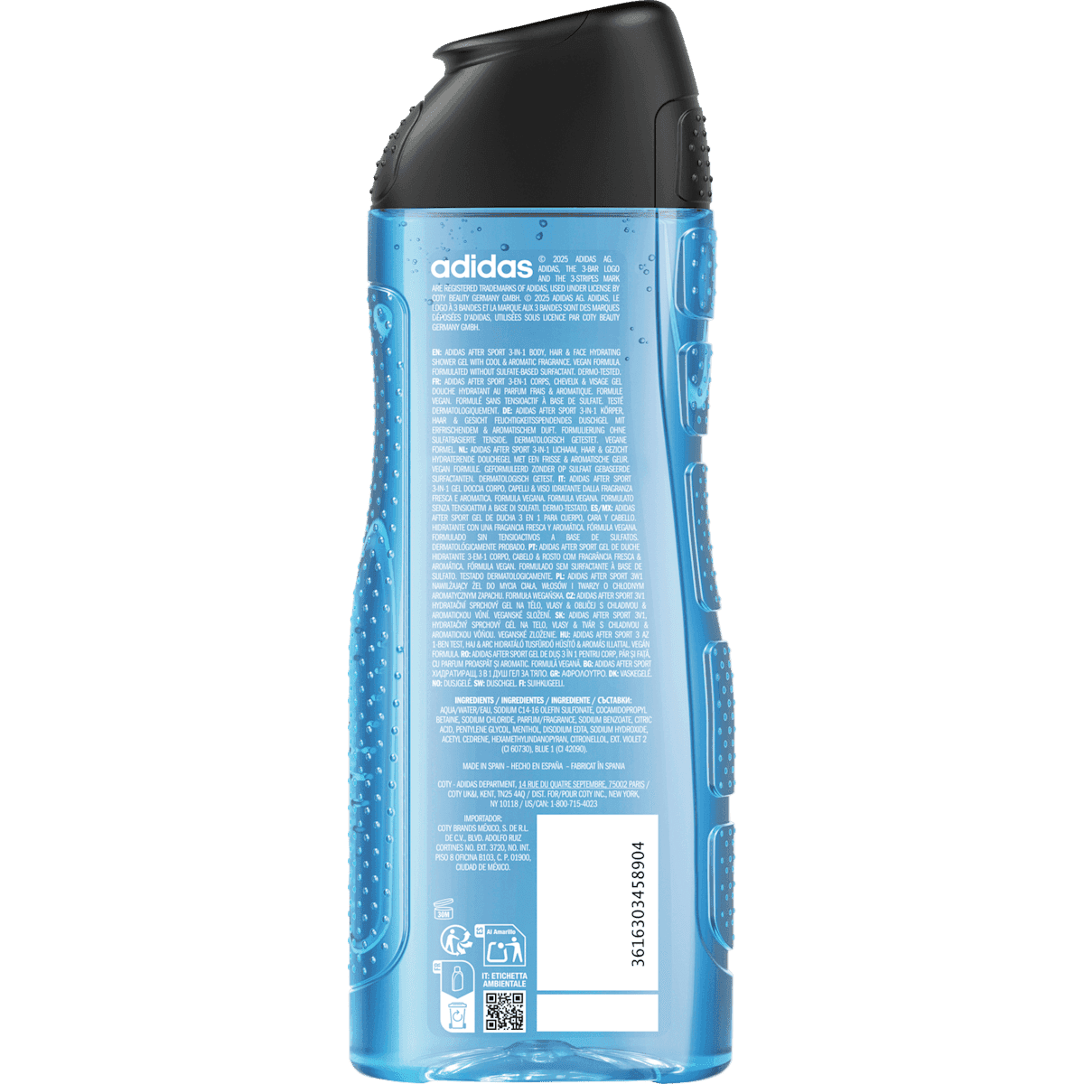 adidas Gel douche Men After Sport, 400 ml (adidas Duschgel Men After Sport, 400 ml) — produit allemand authentique au Maroc