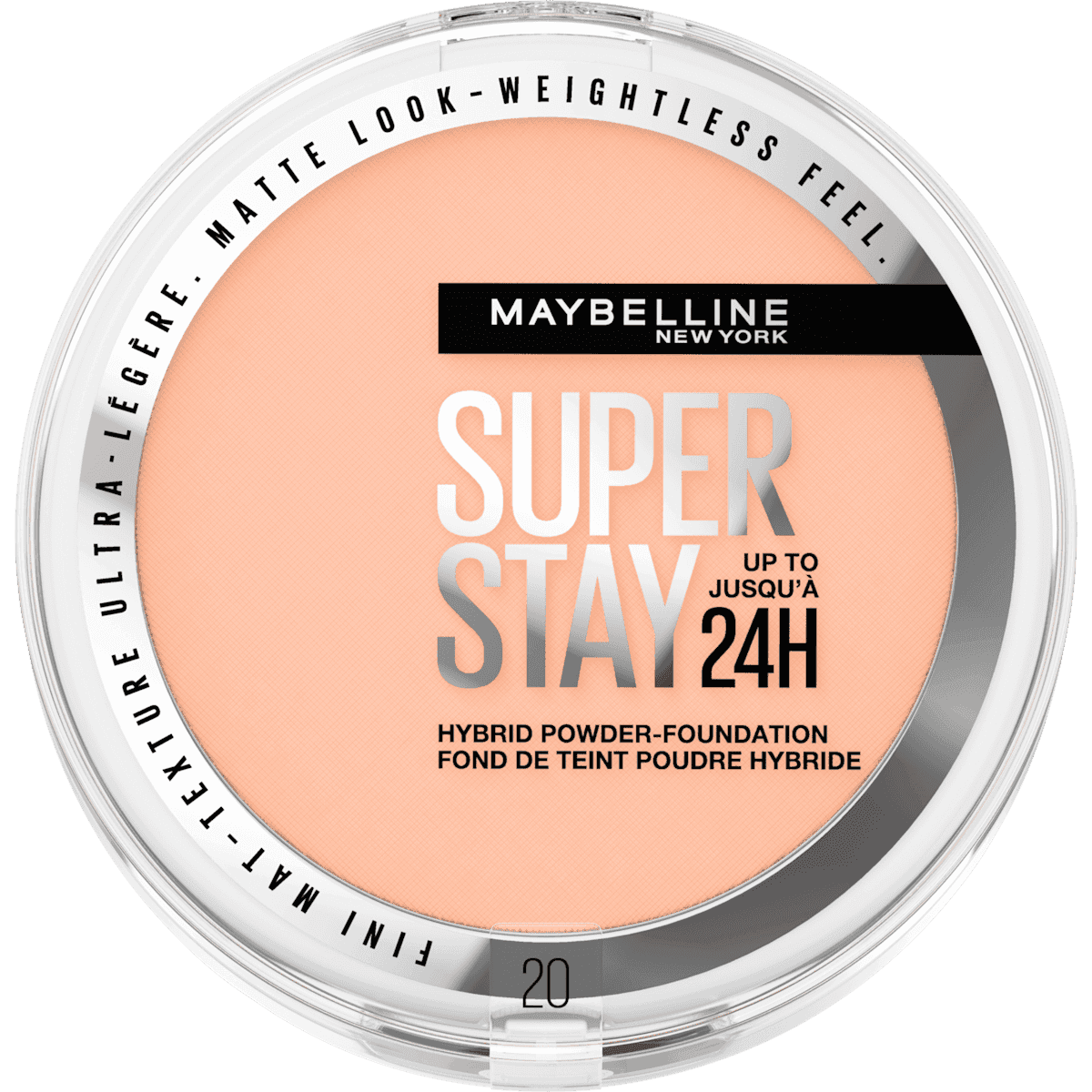 MAYBELLINE NEW YORK Foundation Poudre 24h Super Stay Hybrides 20, 9 g — منتج ألماني أصلي في المغرب