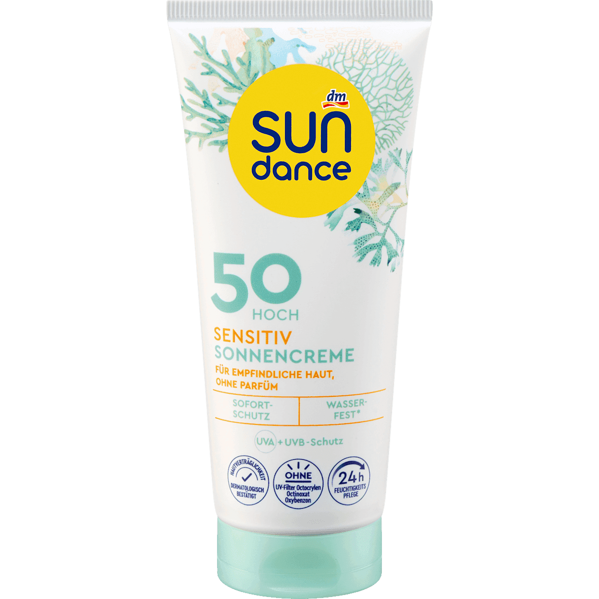 SUNDANCE crème solaire sensitiv LSF 50, 100 ml (SUNDANCE Sonnencreme sensitiv LSF 50, 100 ml) — produit allemand authentique au Maroc