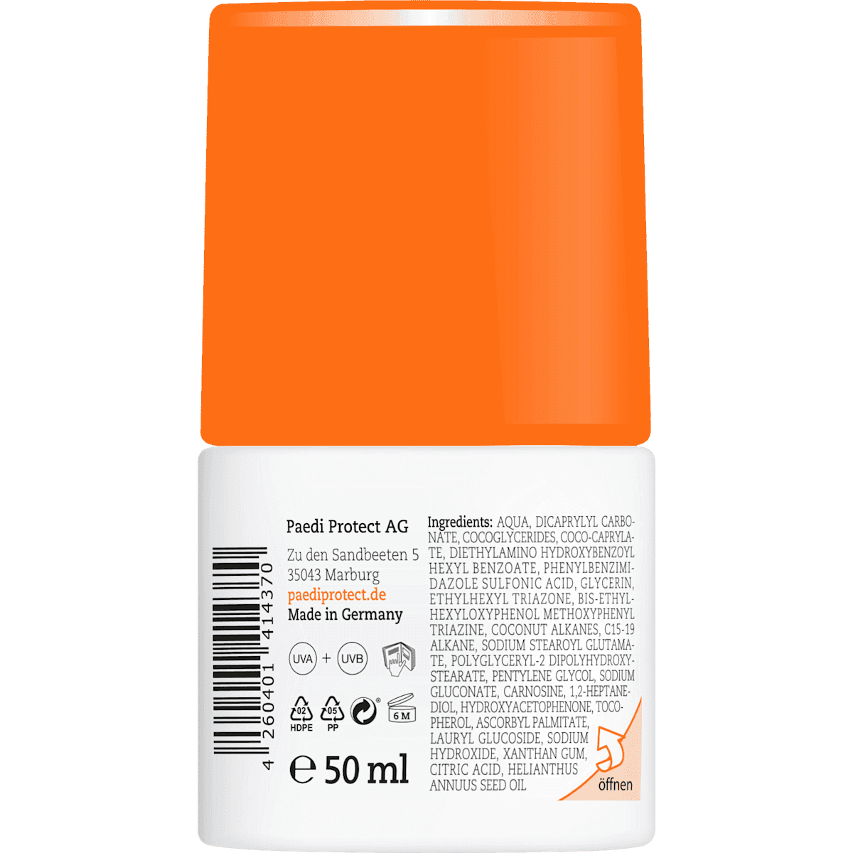 PAEDIPROTECT Sonnenroller Kids LSF 50+, 50 ml — authentic German product in Morocco