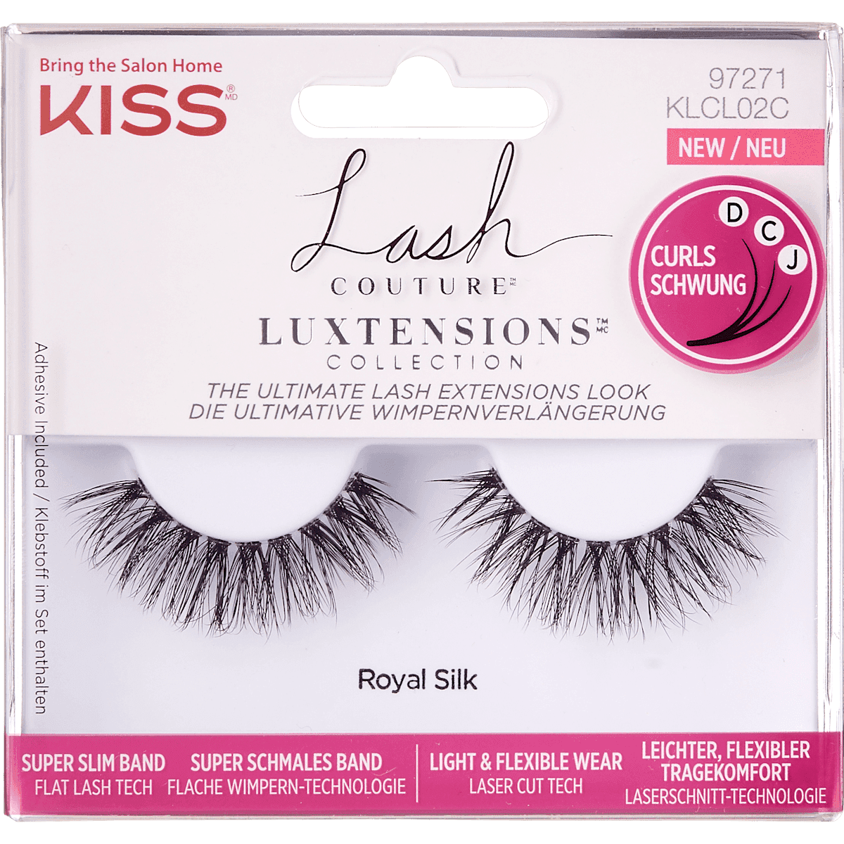 KISS Faux cils Luxtensions Royal Silk (1 paire), 2 pièces — produit allemand authentique au Maroc