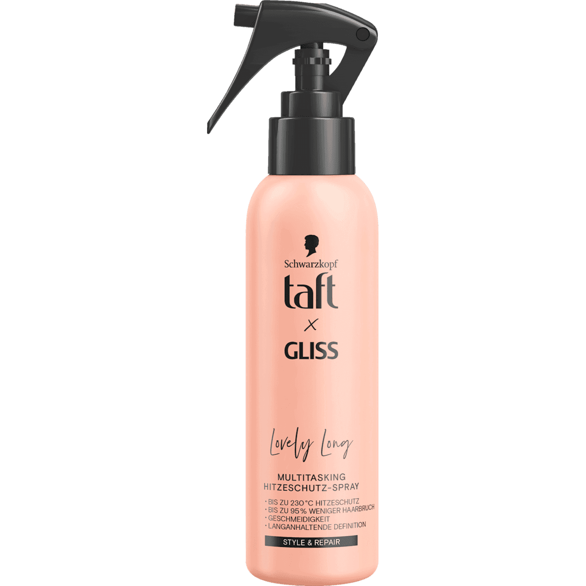Schwarzkopf taft Spray protecteur de chaleur taft x Gliss Lovely Long, 150 ml — produit allemand authentique au Maroc