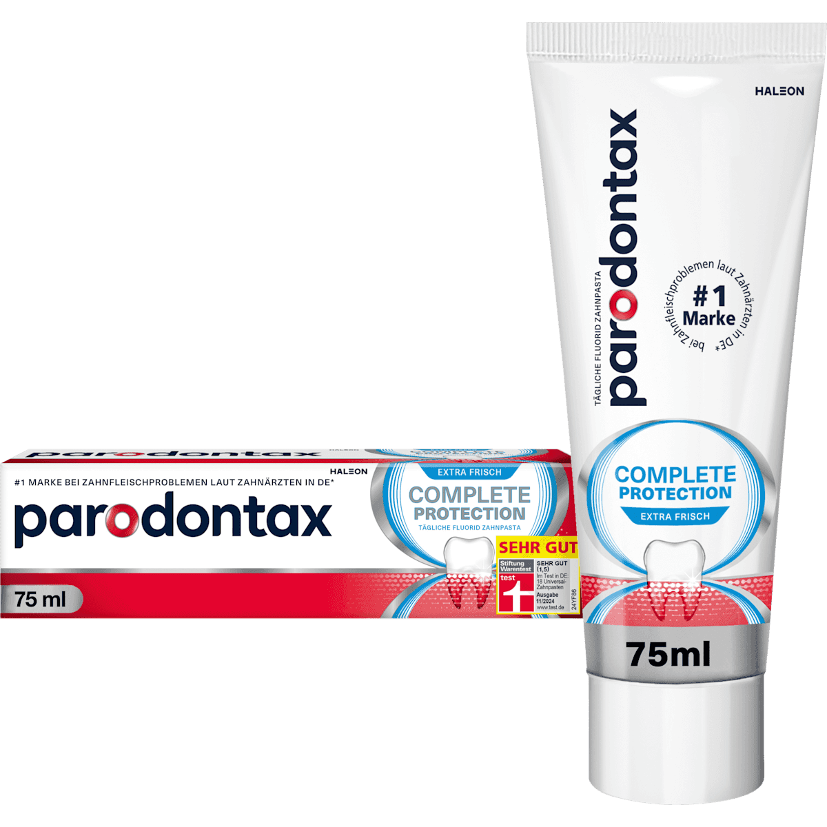 Parodontax Toothpaste Complete Protection extra frais, 75 ml — authentic German product in Morocco