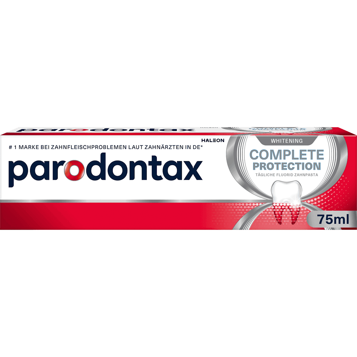 Parodontax Toothpaste Complete Protection Whitening, 75 ml (Parodontax Zahnpasta Complete Protection Whitening, 75 ml) — authentic German product in Morocco