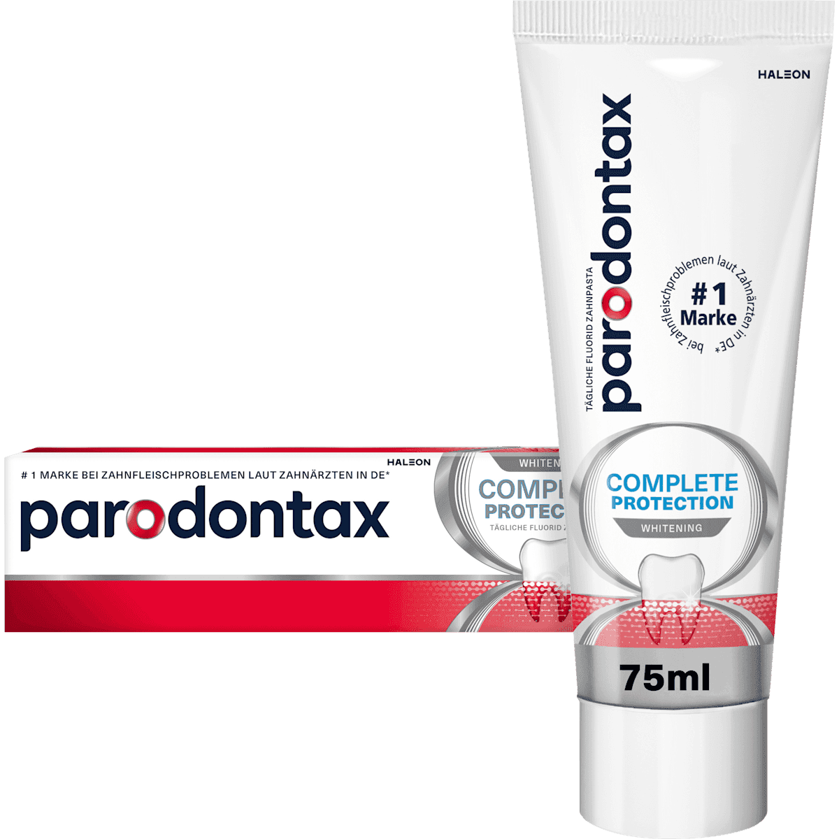 Parodontax Toothpaste Complete Protection Whitening, 75 ml — authentic German product in Morocco