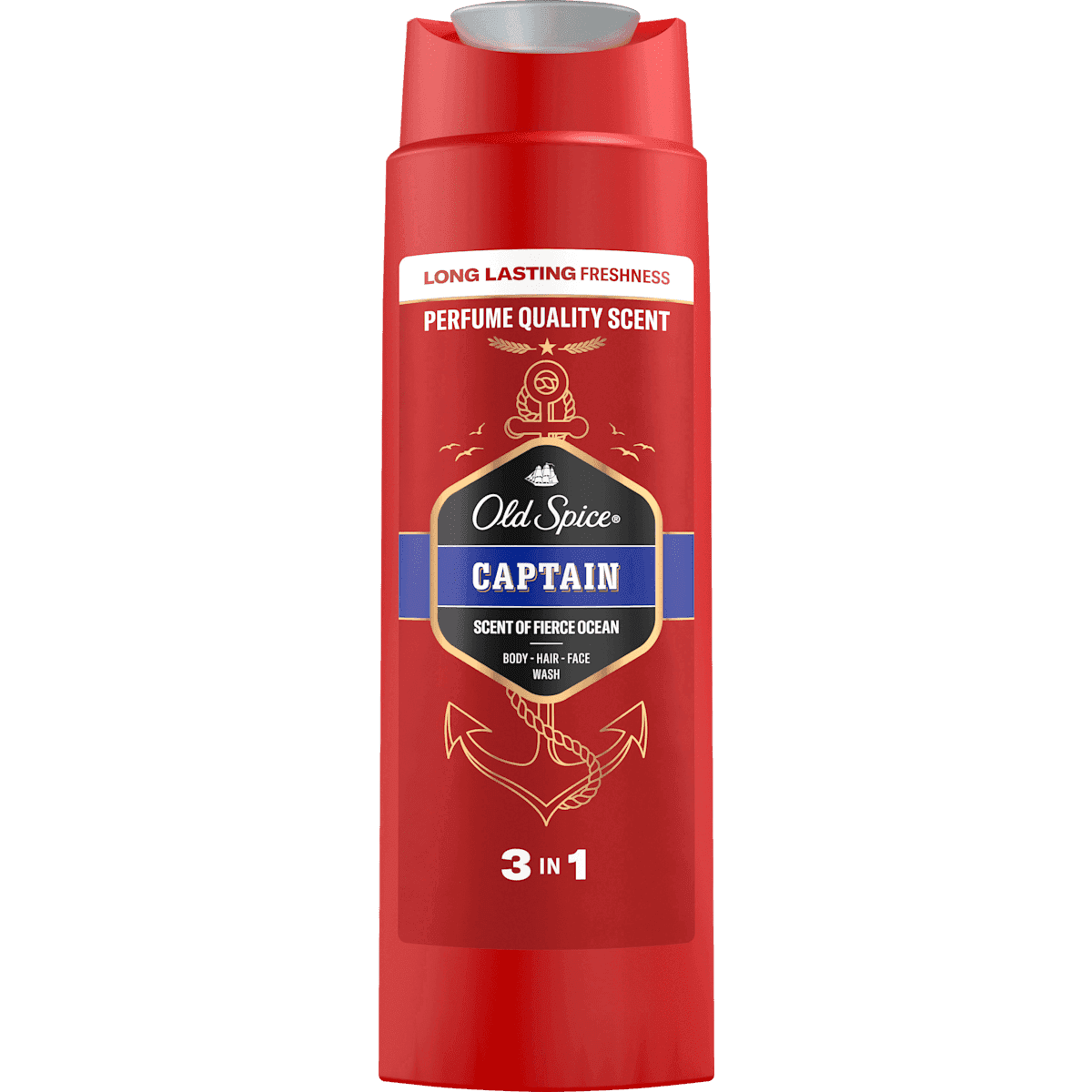 Old Spice Gel douche Captain 3in1, 250 ml (Old Spice Duschgel Captain 3in1, 250 ml) — produit allemand authentique au Maroc