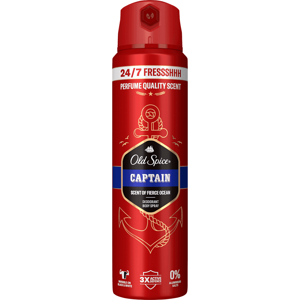 Old Spice Deodorant spray Captain, 150 ml (Old Spice Deospray Captain, 150 ml) — authentic German product in Morocco
