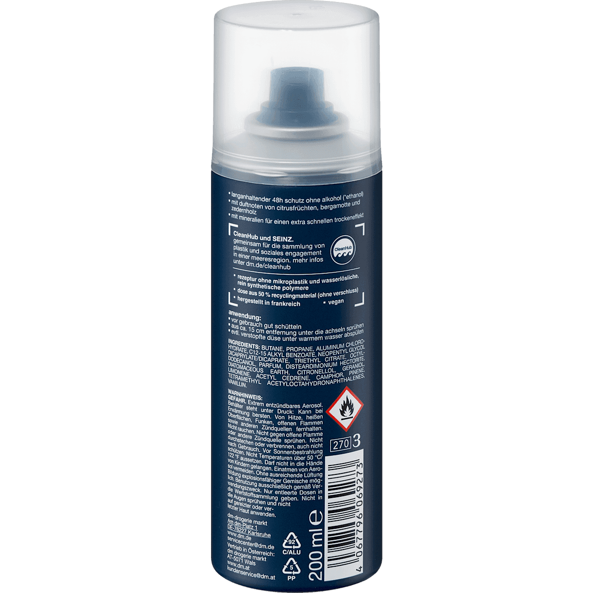 SEINZ. anti-transpirant Déodorant spray Sport, 200 ml (SEINZ. Antitranspirant Deospray Sport, 200 ml) — produit allemand authentique au Maroc