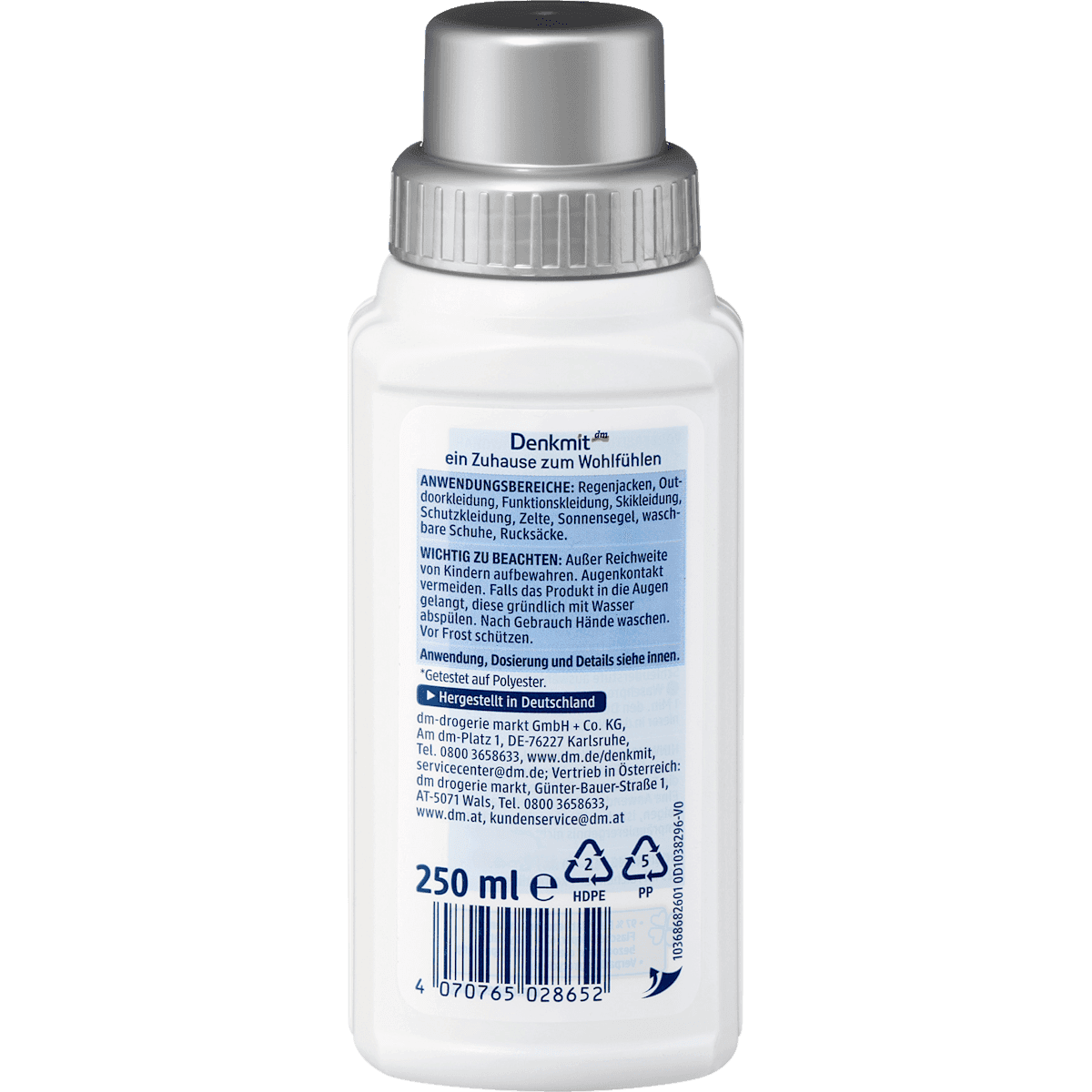 Denkmit Imperméabilisant textile en machine, 250 ml (Denkmit Einwaschimprägnierer, 250 ml) — منتج ألماني أصلي في المغرب
