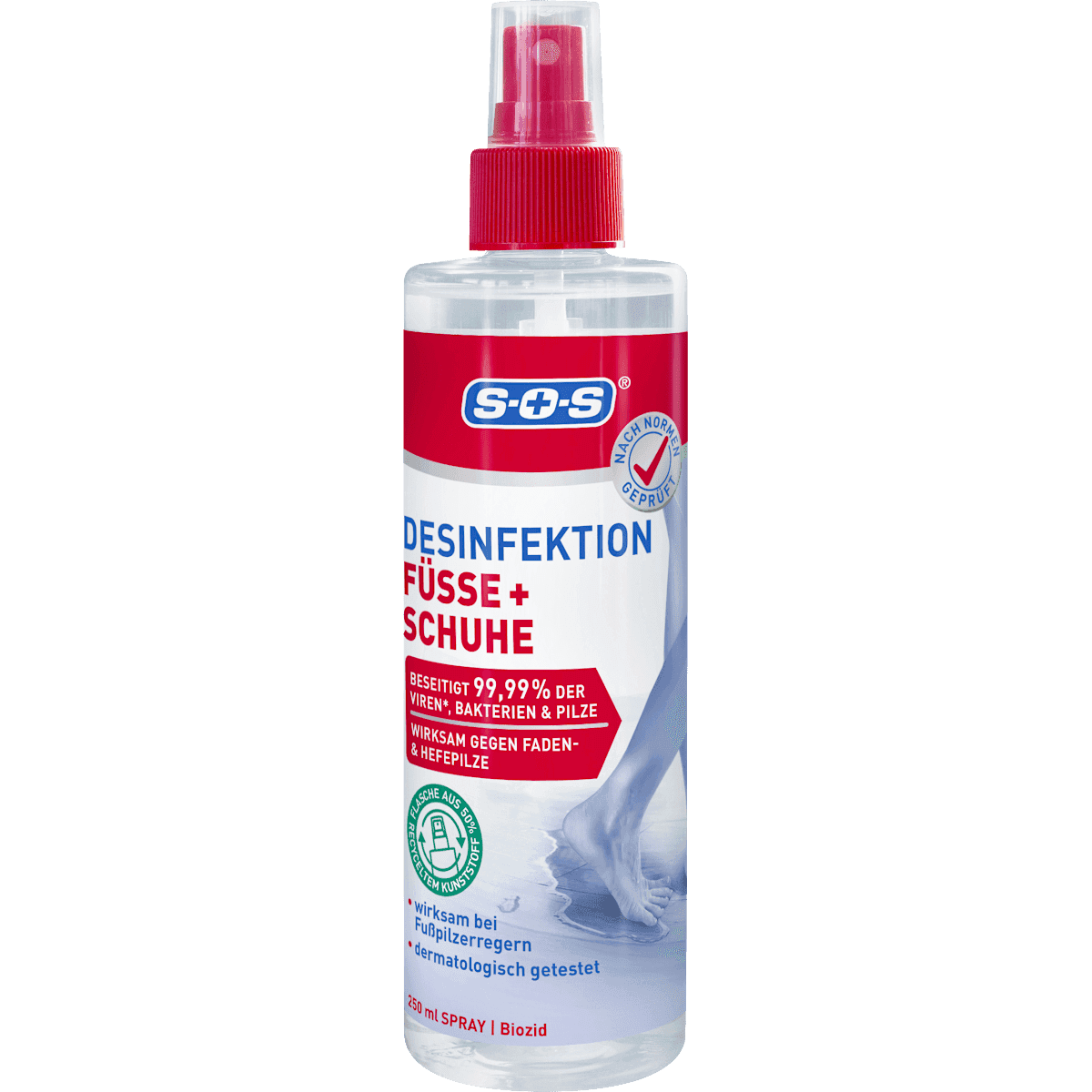SOS Spray désinfectant pour pieds & chaussures, 250 ml — produit allemand authentique au Maroc
