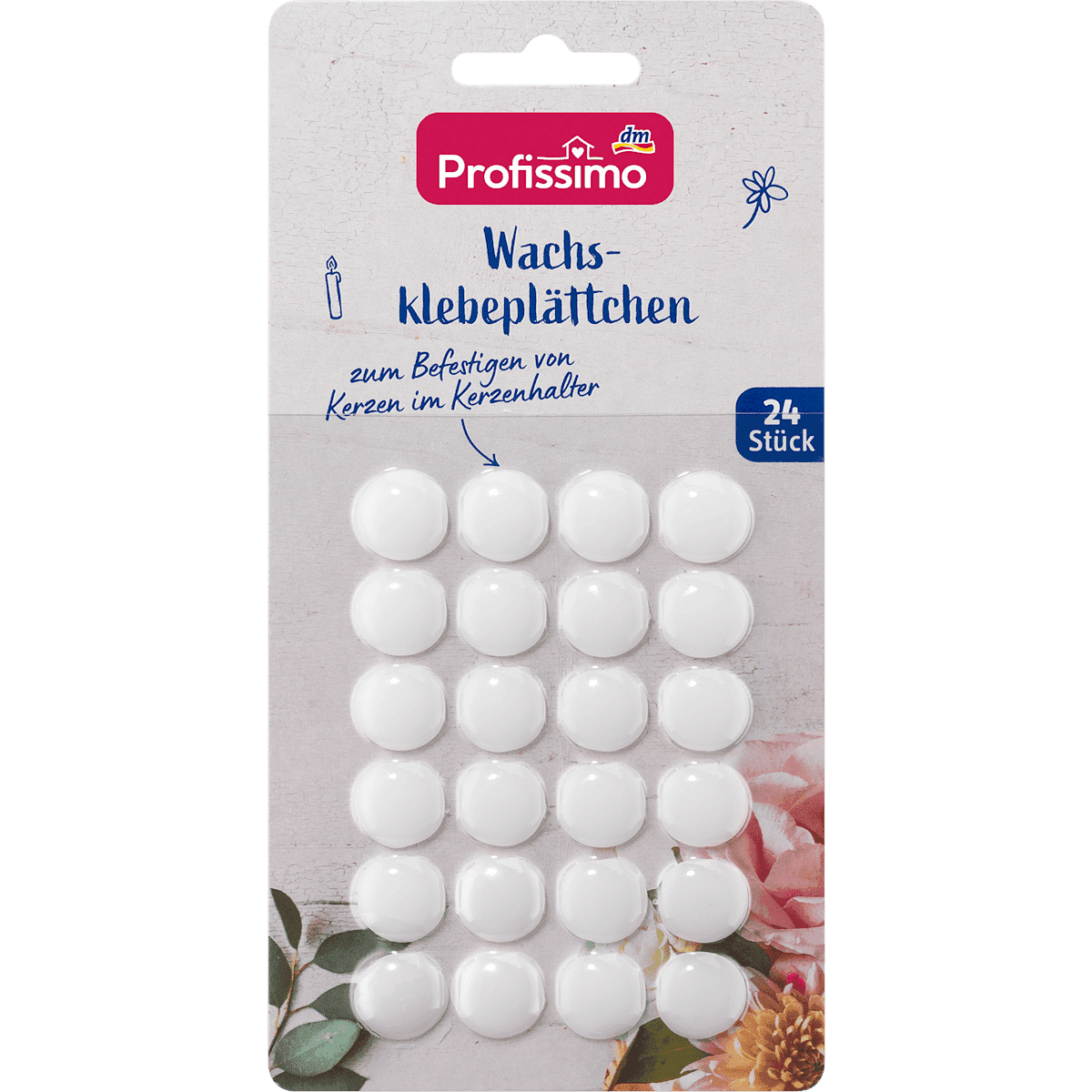 Profissimo Pastilles de cire adhésive, 24 pièces (Profissimo Wachsklebeplättchen, 24 St) — produit allemand authentique au Maroc