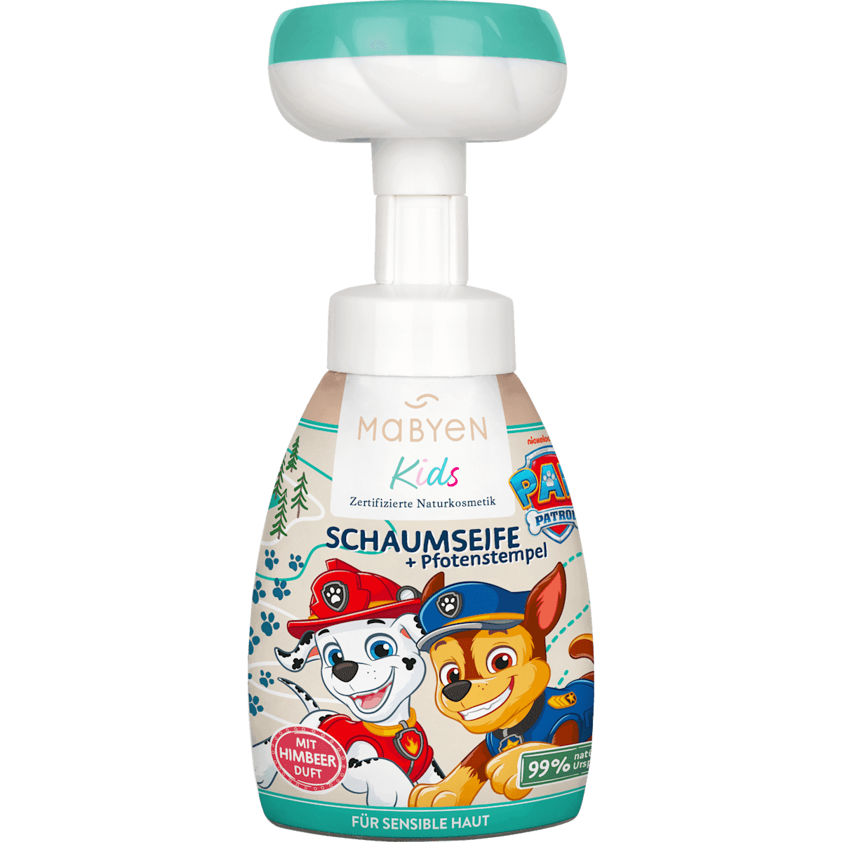 Mabyen Savon mousse Paw Patrol, 180 ml — produit allemand authentique au Maroc