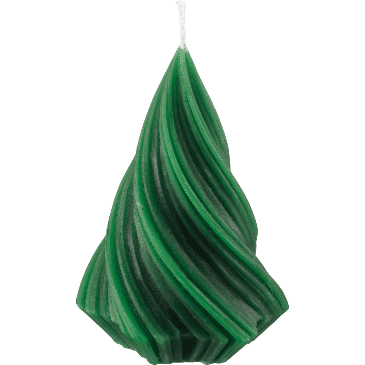 Profissimo Bougie gedrehter Tannenbaum, green dark, 1 pc (Profissimo Kerze gedrehter Tannenbaum, dunkelgrün, 1 St) — authentic German product in Morocco