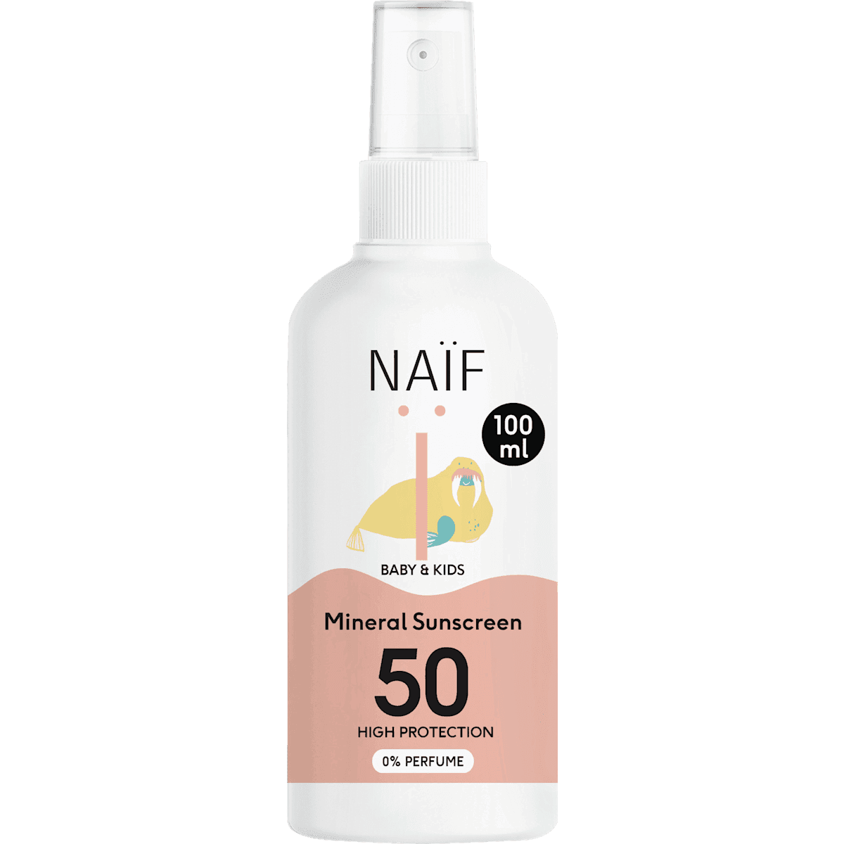 NAIF Spray solaire Bébé & Kids LSF 50, 100 ml — منتج ألماني أصلي في المغرب