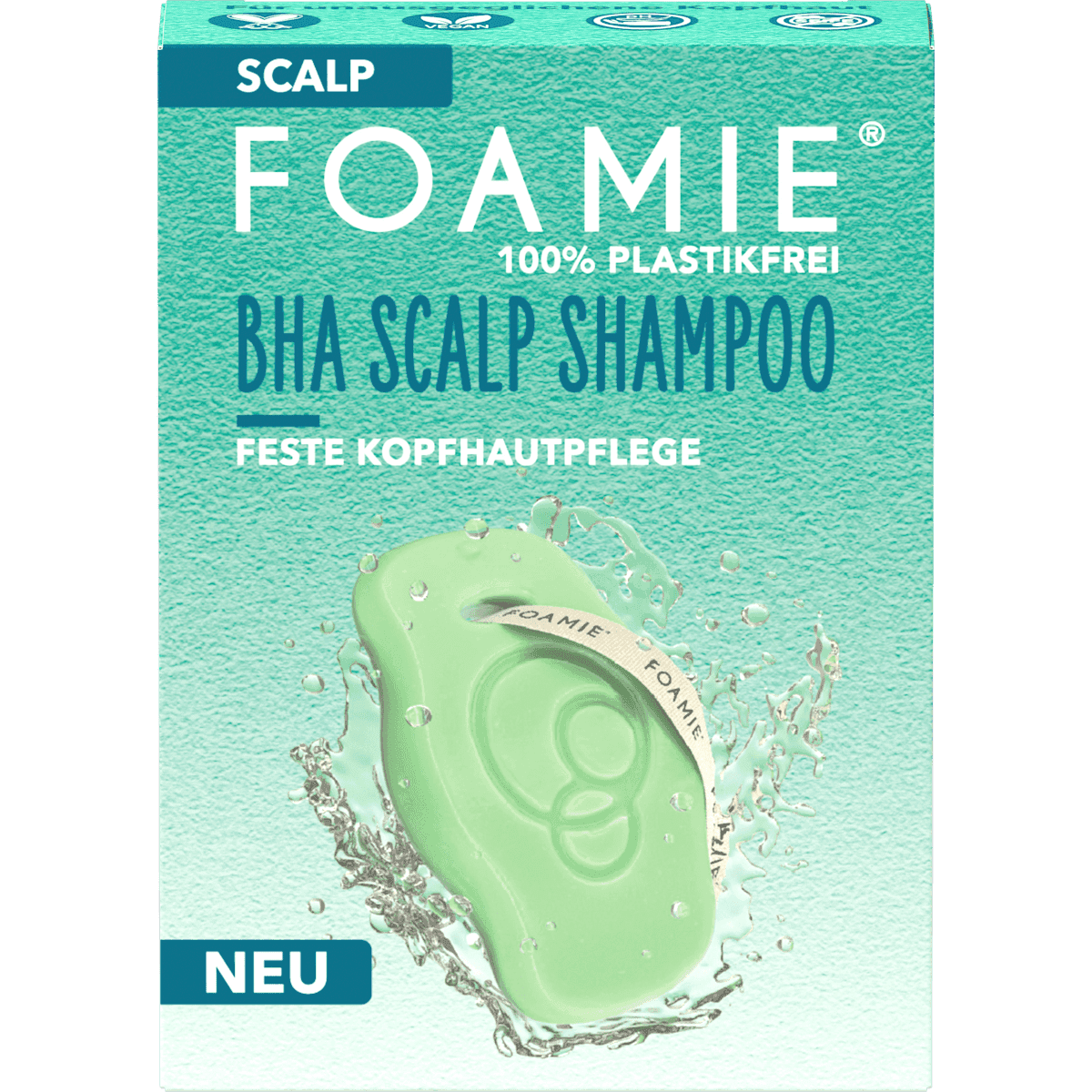 Foamie Shampooing solide soin du cuir chevelu avec acide salicylique, 80 g — منتج ألماني أصلي في المغرب