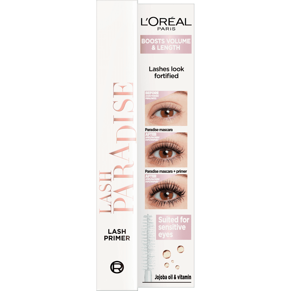 L'ORÉAL PARiS Mascara Basis Lash Paradise Primer White, 7,2 ml — authentic German product in Morocco