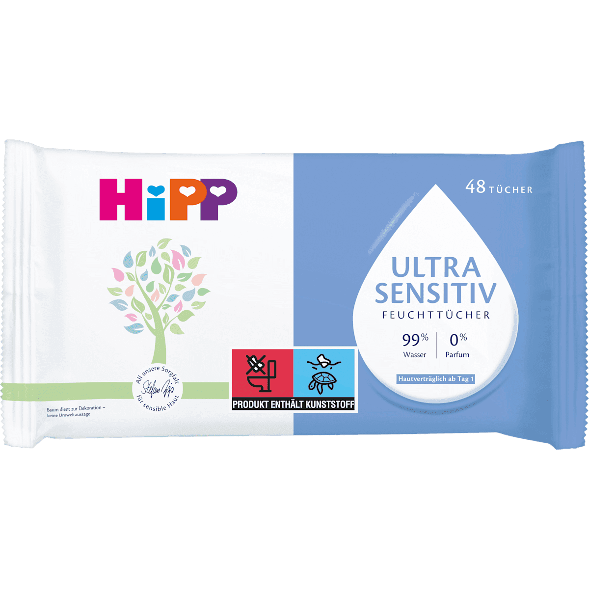 HiPP Babysanft Lingettes ultra sensible 5x48 pièces, 240 pièces (HiPP Babysanft Feuchttücher Ultra sensitiv 5x48 St., 240 St) — منتج ألماني أصلي في المغرب
