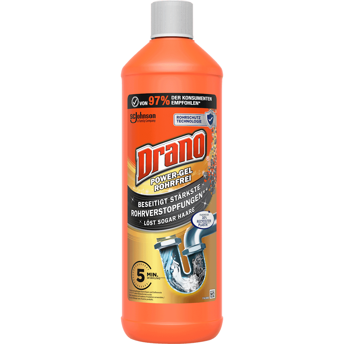 Drano Power-Gel, 1 l — produit allemand authentique au Maroc