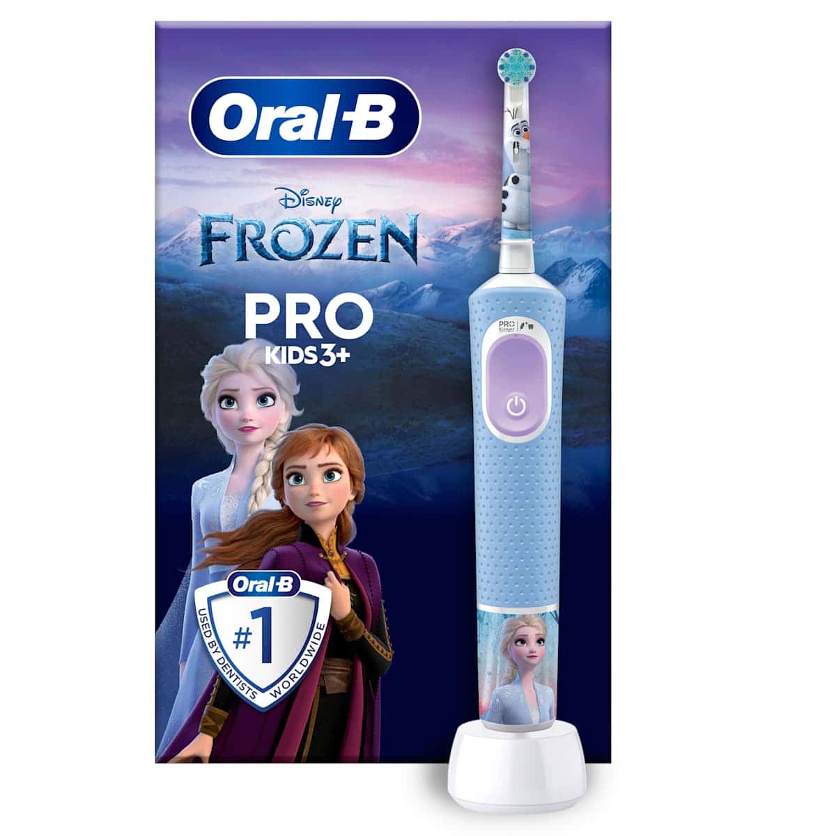 Oral-B Brosse à dents électrique Vitality PRO Enfant Frozen, dès 3 ans, 1 pièce — produit allemand authentique au Maroc