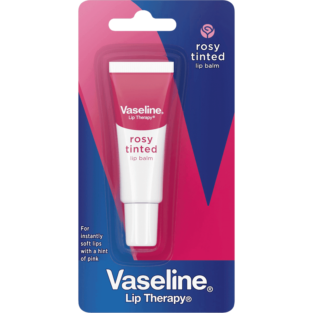 Vaseline Soin des lèvres Rosy, 10 g — produit allemand authentique au Maroc