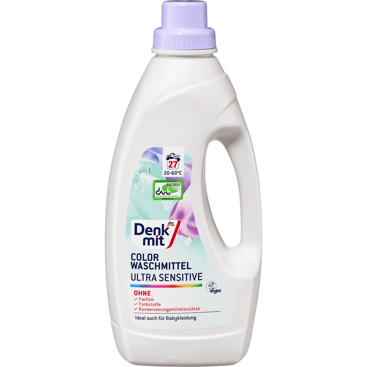 Denkmit Lessive couleurs Ultra Sensitive, 27 lavages — produit allemand authentique au Maroc