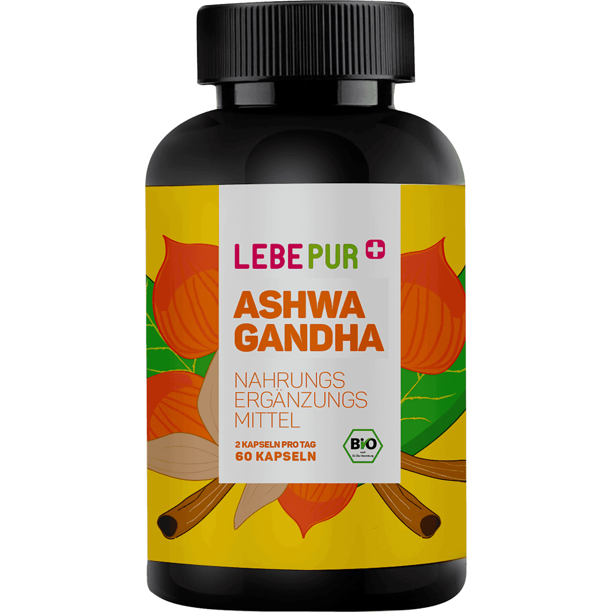 Lebepur Ashwagandha gélules 60 pièces, 37 g (Lebepur Ashwagandha Kapseln 60 St, 37 g) — produit allemand authentique au Maroc