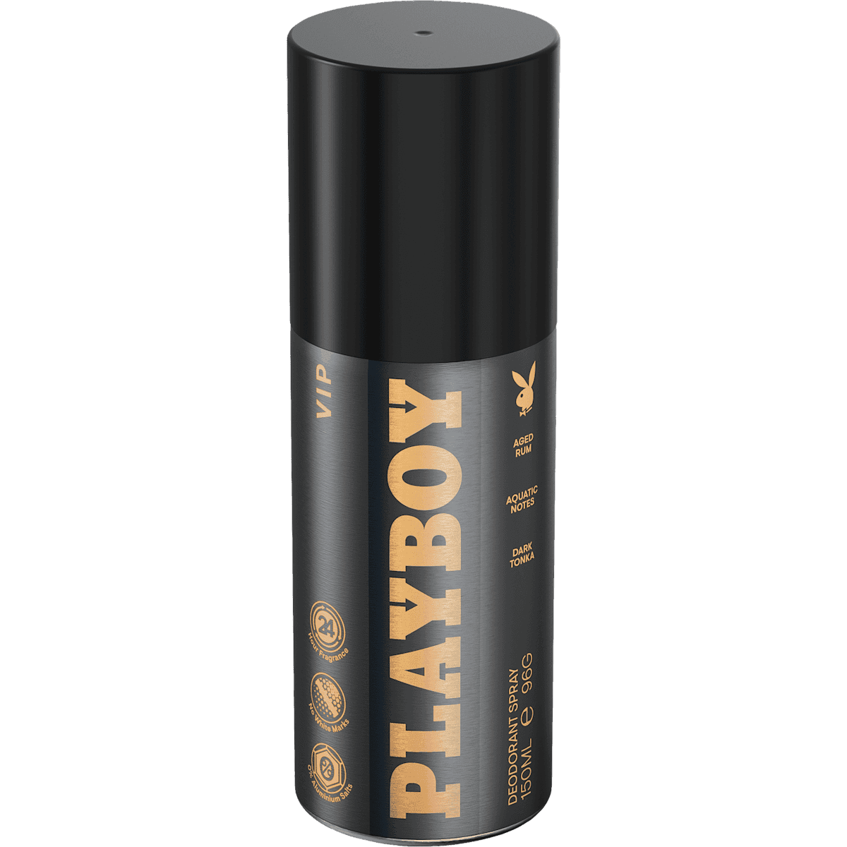PLAYBOY Deodorant spray Men VIP, 150 ml (PLAYBOY Deospray Men VIP, 150 ml) — authentic German product in Morocco