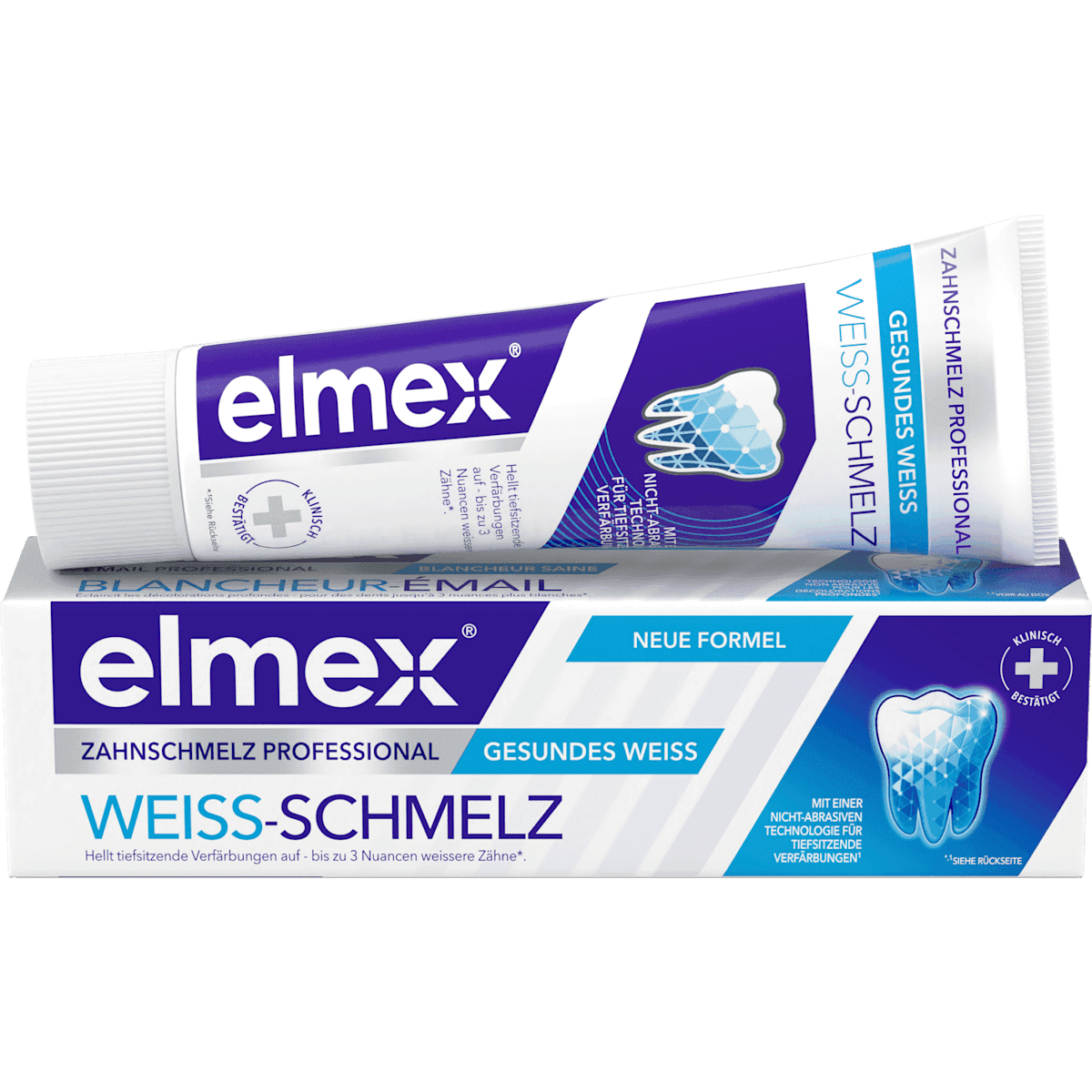 elmex Dentifrice Protection Émail Professional Weiss-Schmelz, 75 ml — منتج ألماني أصلي في المغرب
