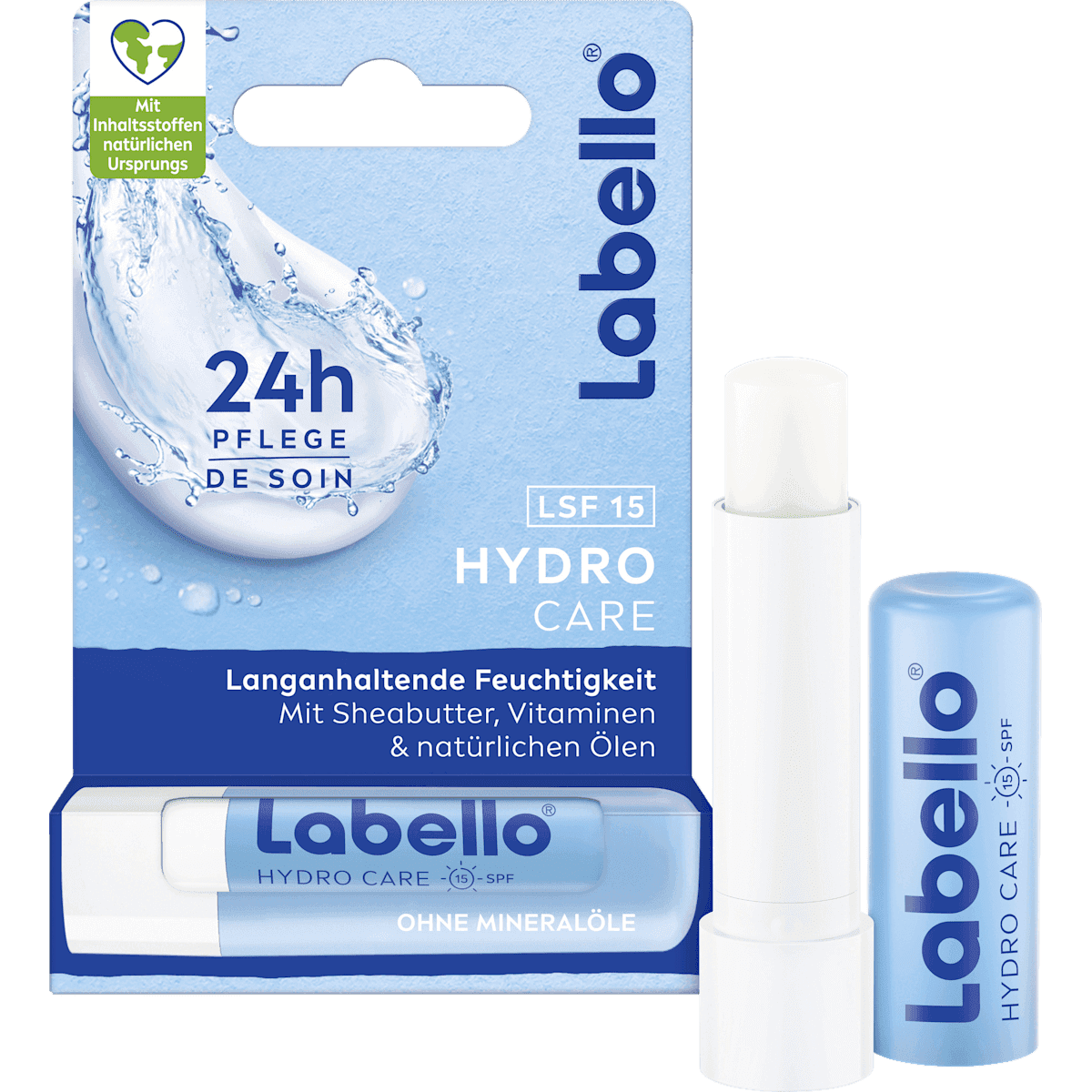 Labello lip care Hydro Care LSF 15, 4,8 g — authentic German product in Morocco