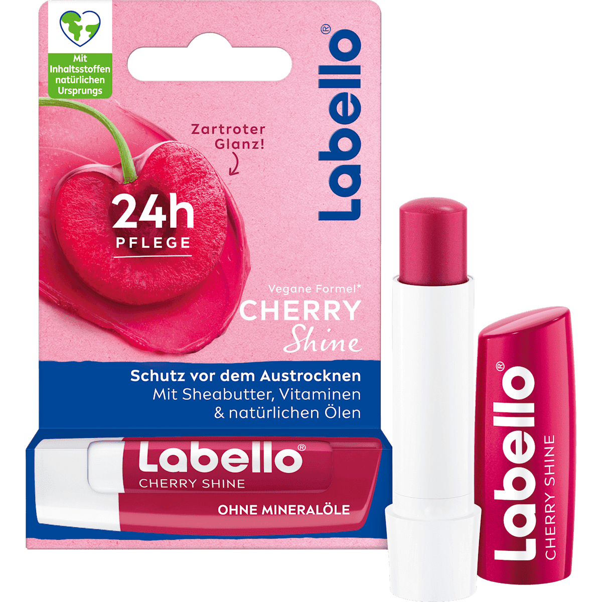 Labello lip care Cherry Shine, 4,8 g — authentic German product in Morocco