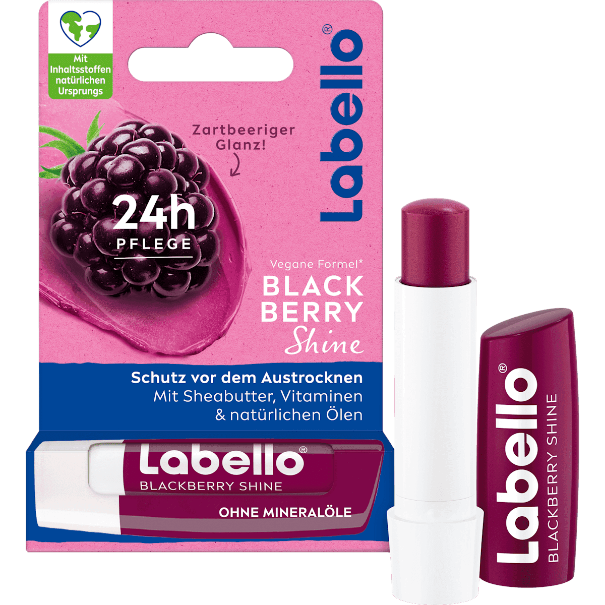 Labello lip care Blackberry Shine, 4,8 g — authentic German product in Morocco