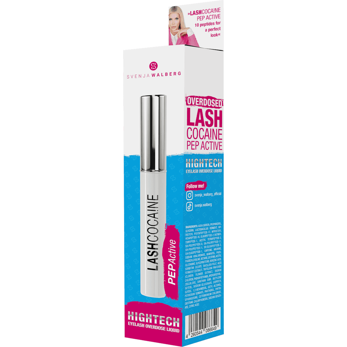 Svenja Walberg Sérum cils Lashcocaine PepActive, 3,5 ml (Svenja Walberg Wimpernserum Lashcocaine PepActive, 3,5 ml) — منتج ألماني أصلي في المغرب