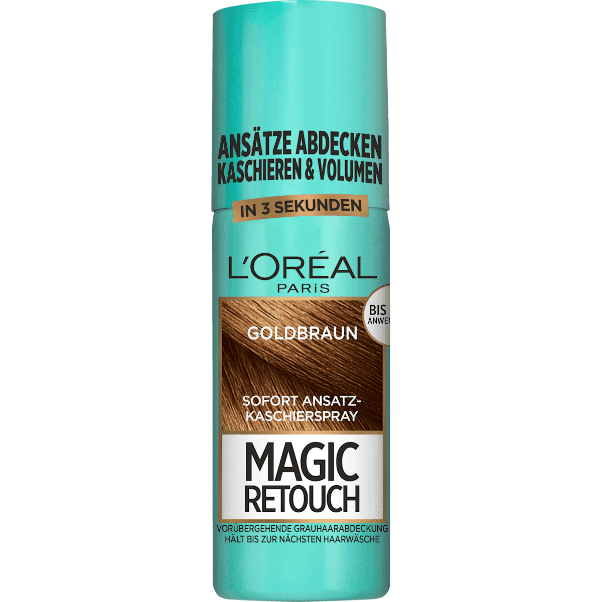 L'ORÉAL PARiS MAGIC RETOUCH Spray retouche racines châtain doré, 75 ml — produit allemand authentique au Maroc